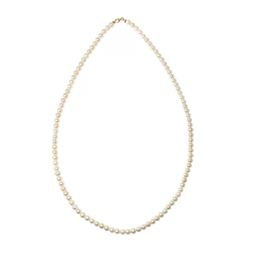 Collana in perle e chiusura in oro giallo
